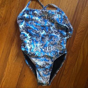 Jolyn Scotty Onesie in Shark Print